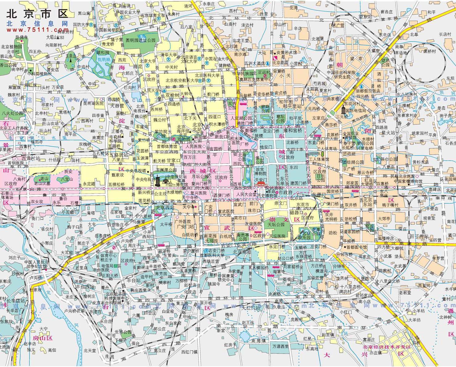 北京市最新交通图概览